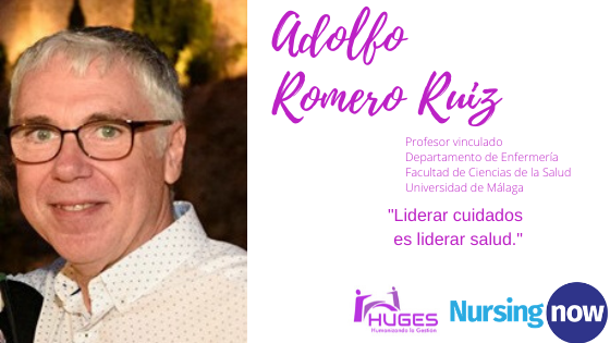Adolfo Romero Ruiz.Profesor Departamento de EnfermeríaFacultad de Ciencias de la SaludUniversidad de Málaga"Liderar cuidados es liderar salud"
